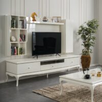 white Tv unit