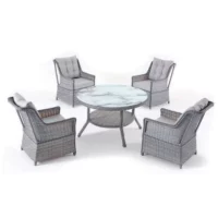Lotus Oval Outdoor Setting Set