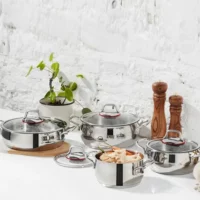 Karaca Emirgan - Induction-Based 8-Piece Stainless Steel Cookware Set