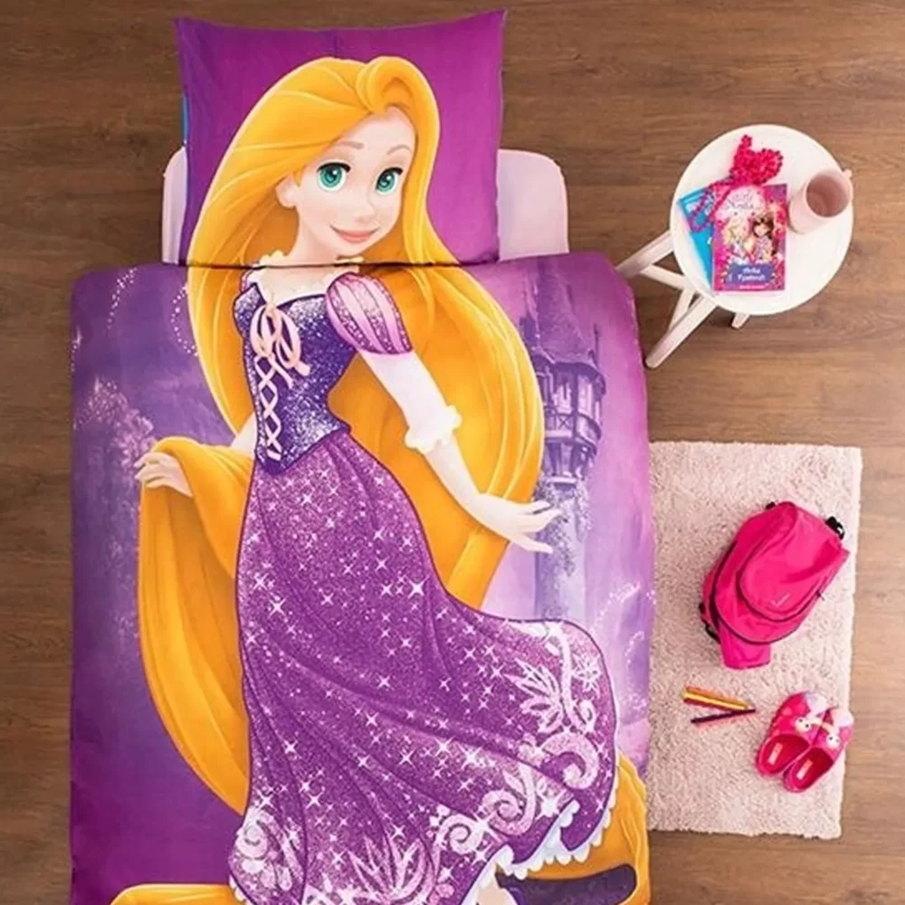 Özdilek - Licensed Double-Sided Duvet Cover Set Rapunzel Cinderella
