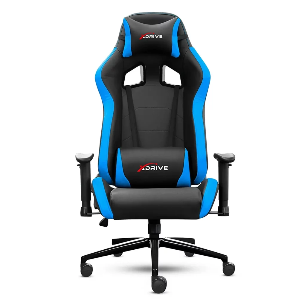 XDrive - 15-Piece Professional Gaming Chair Blue-Black