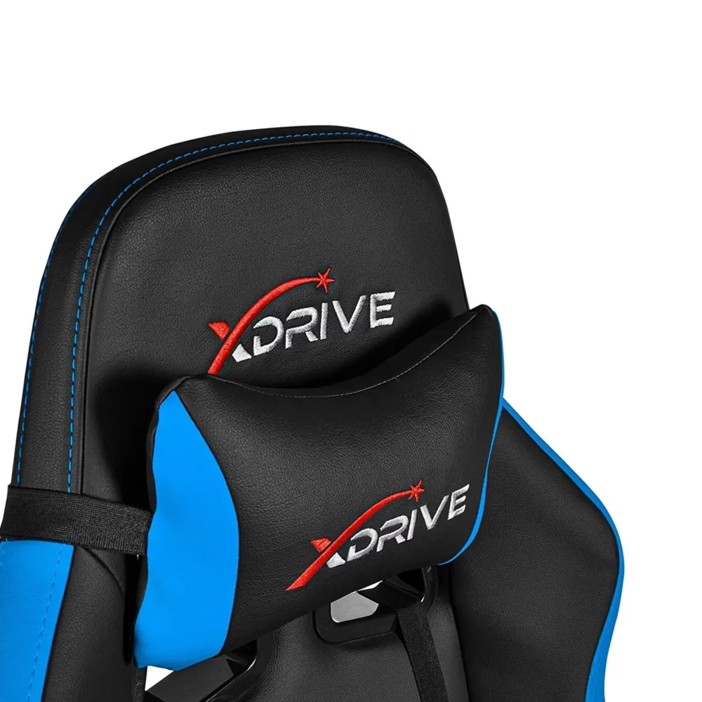 XDrive - 15-Piece Professional Gaming Chair Blue-Black