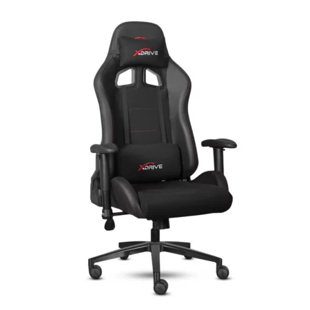 XDrive - 15-Piece Professional Gaming Chair Fabric Black