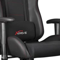 XDrive - 15-Piece Professional Gaming Chair Fabric Black