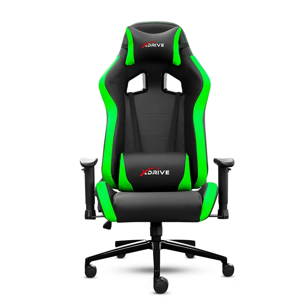 XDrive - 15-Piece Professional Gaming Chair Green-Black