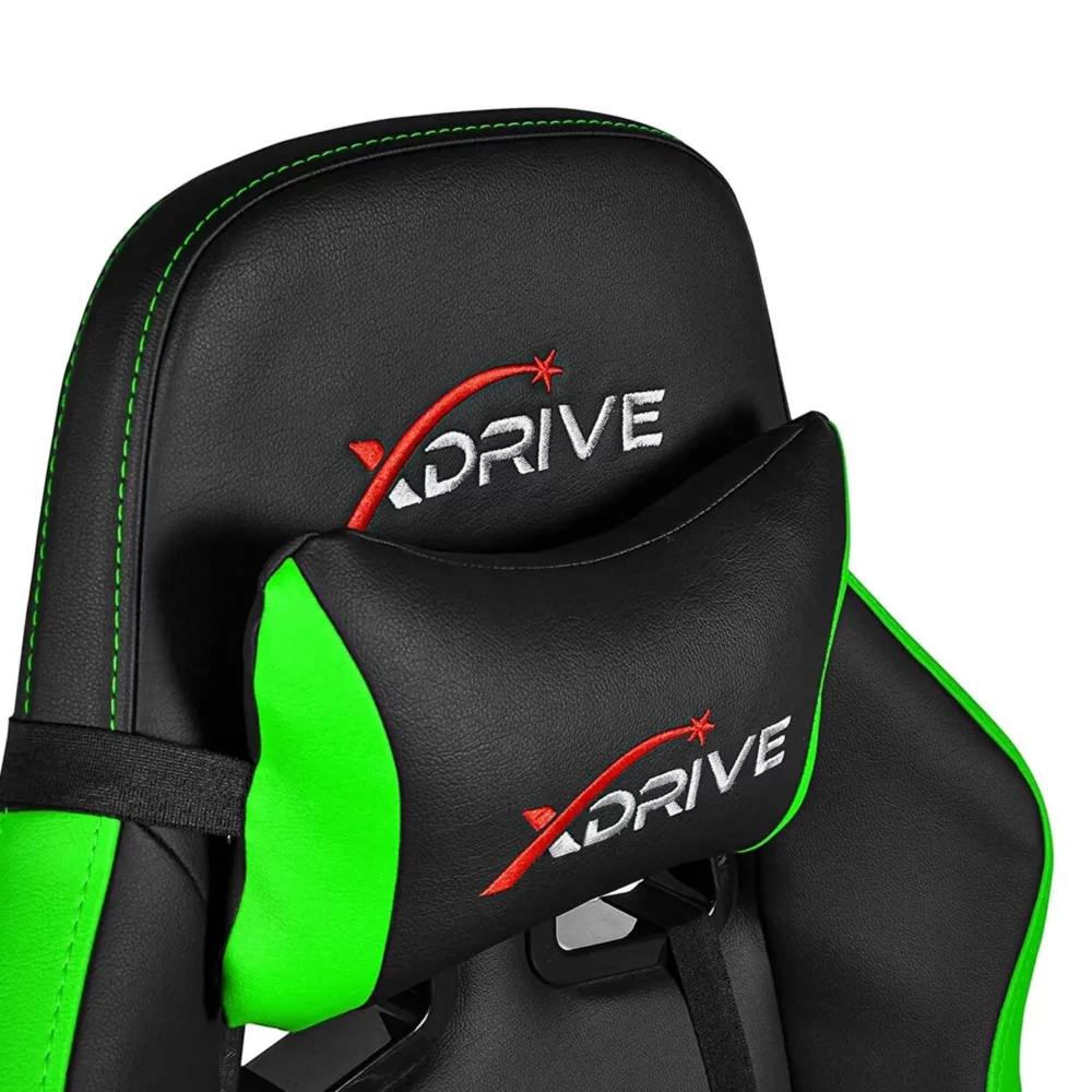 XDrive - 15-Piece Professional Gaming Chair Green-Black