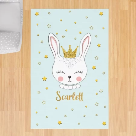 Bebemotto - Princess Rabbit, Round Children's Room Rug