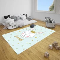 Bebemotto - Princess Rabbit, Round Children's Room Rug